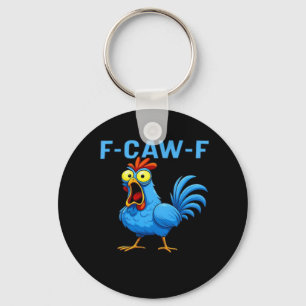 F-Caw-F Graphic Gear Creative Design Keychain