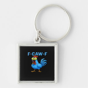 F-Caw-F Graphic Gear Creative Design Keychain