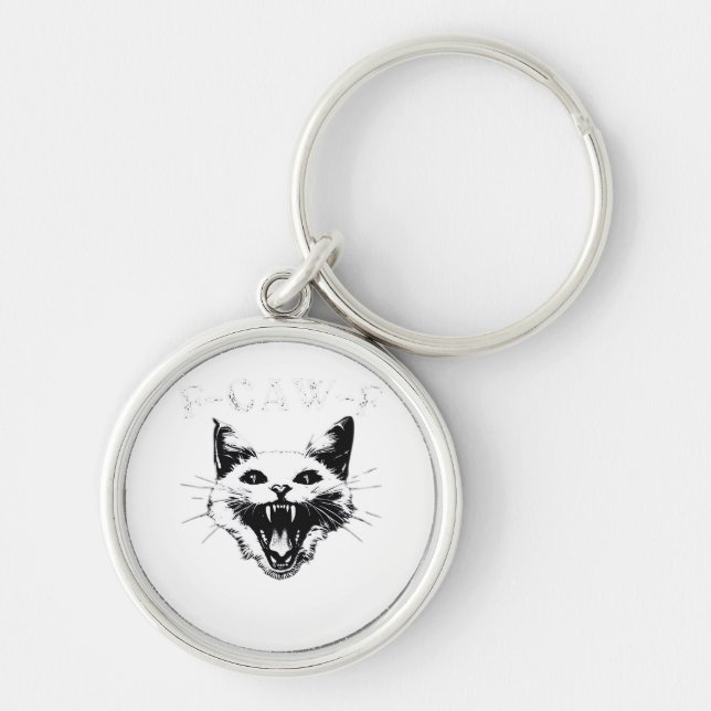 F-Caw-F Halloween Lover F-Caw-F Funny Classic Keychain (Front)