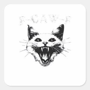 F-Caw-F Halloween Lover F-Caw-F Funny Classic Square Sticker