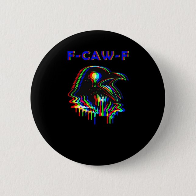 F-Caw-F Halloween Music Party Essential 2 Inch Round Button (Front)