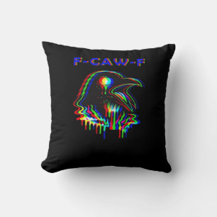F-Caw-F Halloween Music Party Essential Throw Pillow