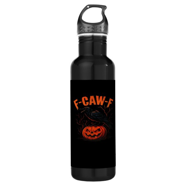 F-Caw-F Halloween Trendy Casual 710 Ml Water Bottle (Front)