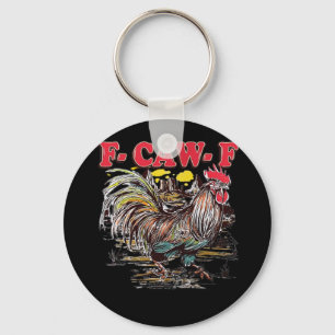 F-Caw-F Hei Hei Moana Rooster Classic Funny Graphi Keychain