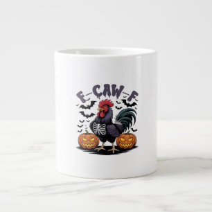 F-Caw-F Humor Crow Funny Gothic Large Coffee Mug