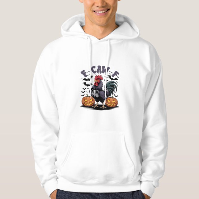 F Caw F Humor Crow Gothic Funny Style Hoodie (Front)