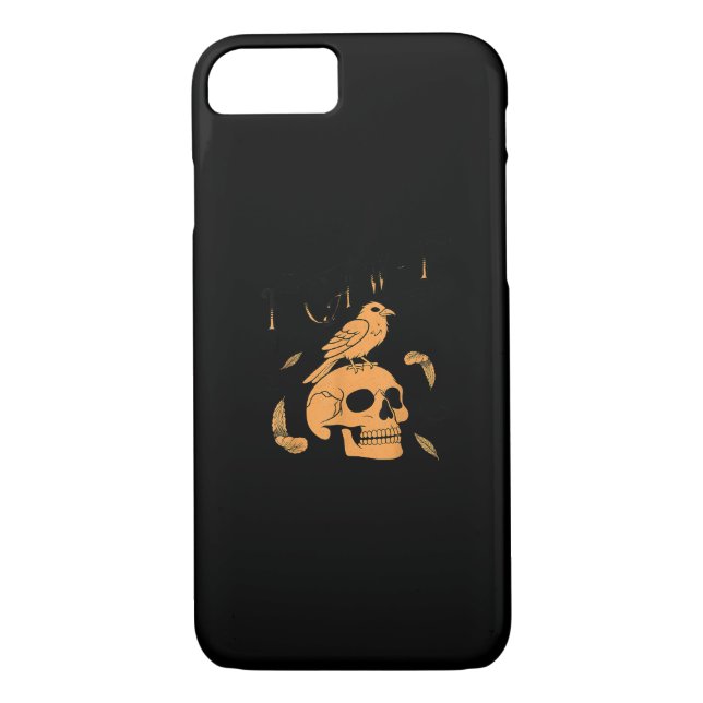F-Caw-F Humourous Crow Graphic Case-Mate iPhone Case (Back)