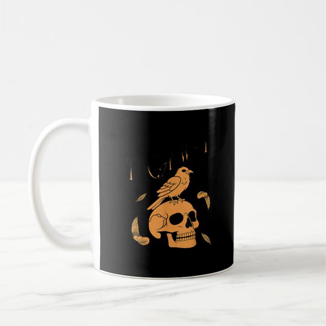 F-Caw-F Humourous Crow Graphic Coffee Mug (Left)