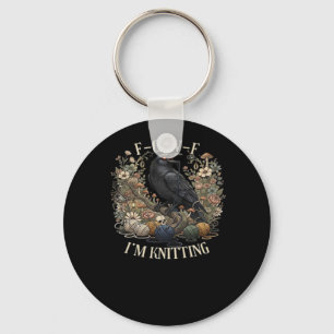 F-Caw-F I'm Knitting Creative Casual Keychain