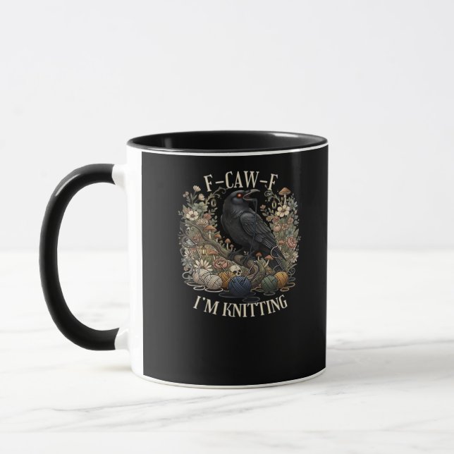 F-Caw-F I'm Knitting Creative Casual Mug (Left)