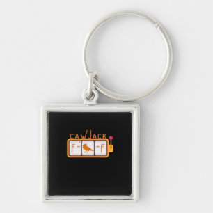 F-Caw-F Jackpot Retro Graphic Keychain