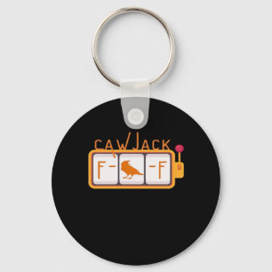 F-Caw-F Jackpot Retro Graphic Keychain