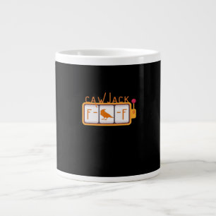 F-Caw-F Jackpot Retro Graphic Large Coffee Mug
