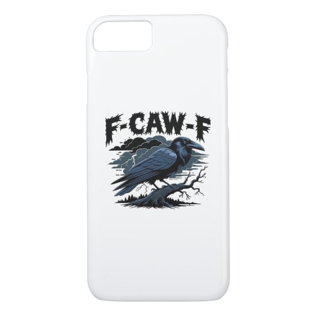 F-Caw-F Minimal Clean Design Case-Mate iPhone Case (Back)