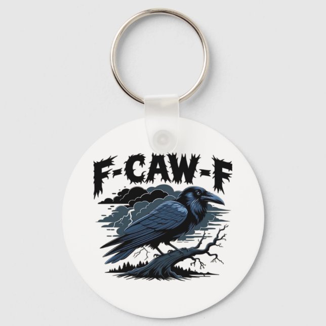 F-Caw-F Minimal Clean Design Keychain (Front)