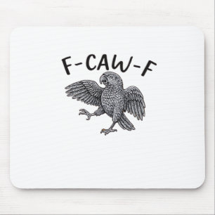 F Caw F Minimal Clean Design Mouse Pad