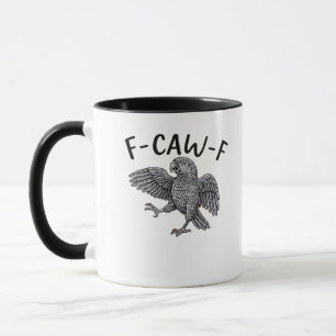 F Caw F Minimal Clean Design Mug