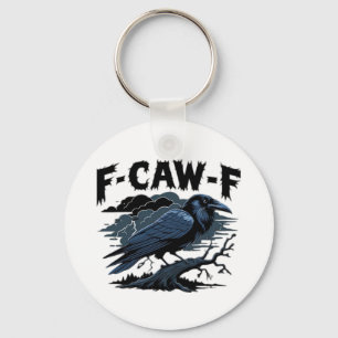 F-Caw-F Minimal Clean Keychain