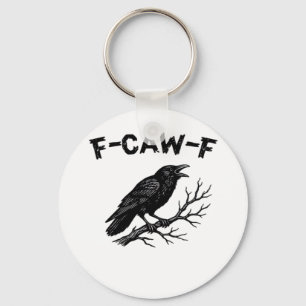 F-Caw-F Minimal Clean Keychain