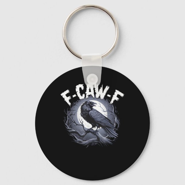 F-Caw-F Minimal Clean Keychain (Front)