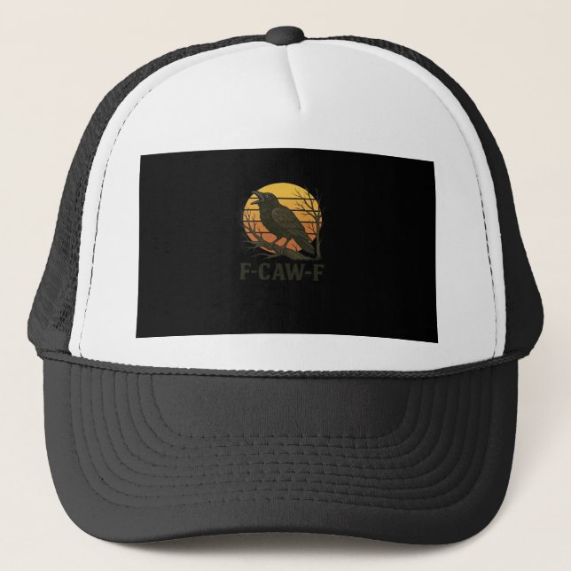 F-Caw-F Minimal Clean Trucker Hat (Front)