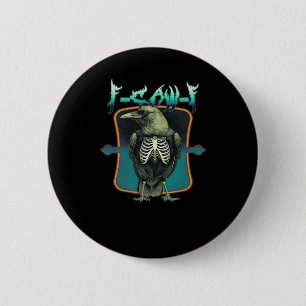 F-Caw-F Minimal Design 2 Inch Round Button