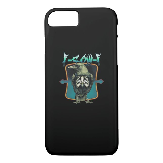F-Caw-F Minimal Design Case-Mate iPhone Case (Back)