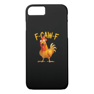 F-Caw-F Pun Funny Chicken Rooster Cawing Grunge Case-Mate iPhone Case