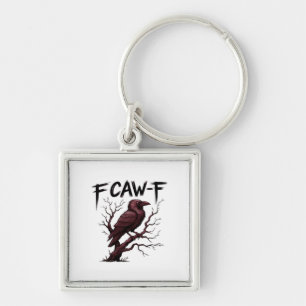 F-Caw-F Raven Classic Keychain