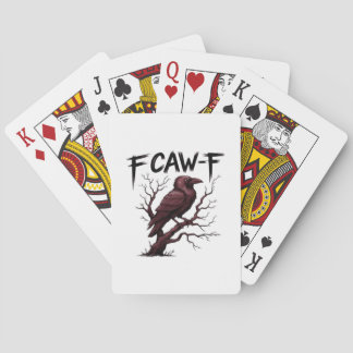 F-Caw-F Raven Classic Playing Cards