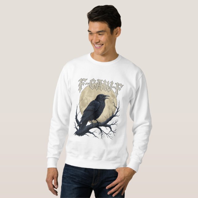F-CAW-F Raven Gothic Moon Tee (Front Full)
