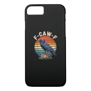 F-Caw-F Raven Moon Gothic Halloween Crow Bird Love Case-Mate iPhone Case