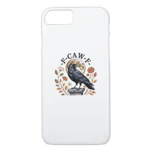 F-Caw-F Raven Moon Gothic Halloween Crow Bird Love Case-Mate iPhone Case