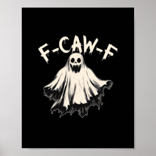 F Caw F Raven Retro Classic Style Poster