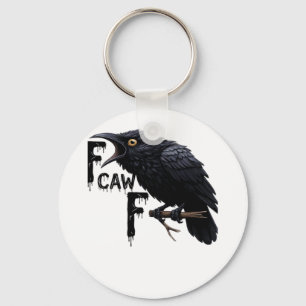 F Caw F Retro Classic Keychain