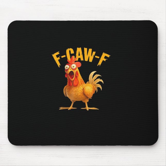 F-Caw-F Retro Classic Mouse Pad (Front)