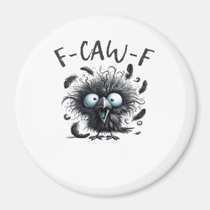 F Caw F Retro Classic Style Magnet
