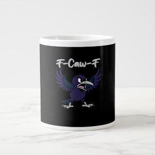 F-Caw-F Retro Graphic Large Coffee Mug