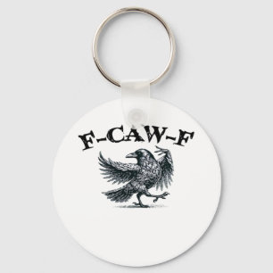 F-Caw-F Retro Style Keychain
