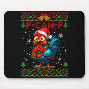 F Caw F Rooster Funny Bird Fcawf Chicken Whisperer Mouse Pad