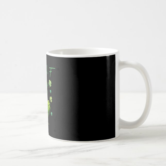 F-caw-f Rooster Funny St Patricks Day Chicken Meme Coffee Mug (Right)