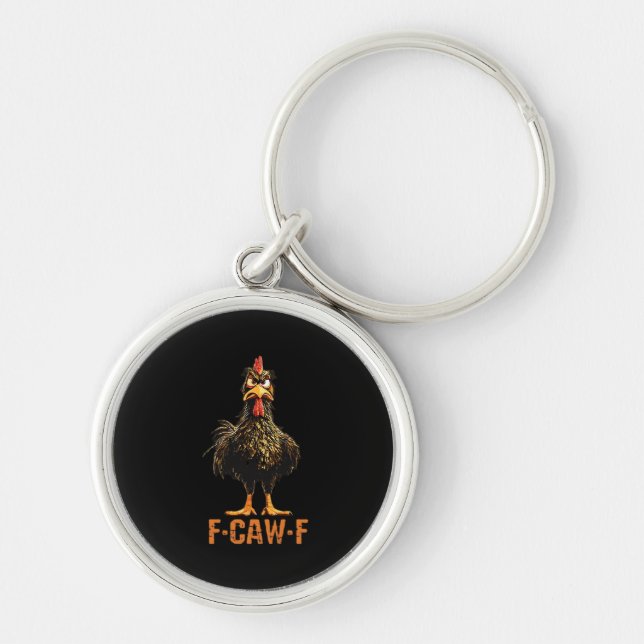 F-Caw-F Simple Clean Keychain (Front)