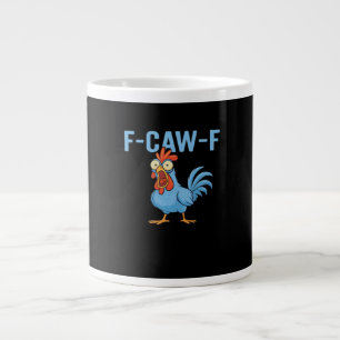 F-Caw-F Swearing Chicken Classic Retro Style Large Coffee Mug