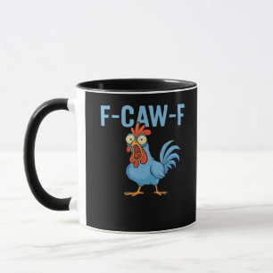 F-Caw-F Swearing Chicken Classic Retro Style Mug