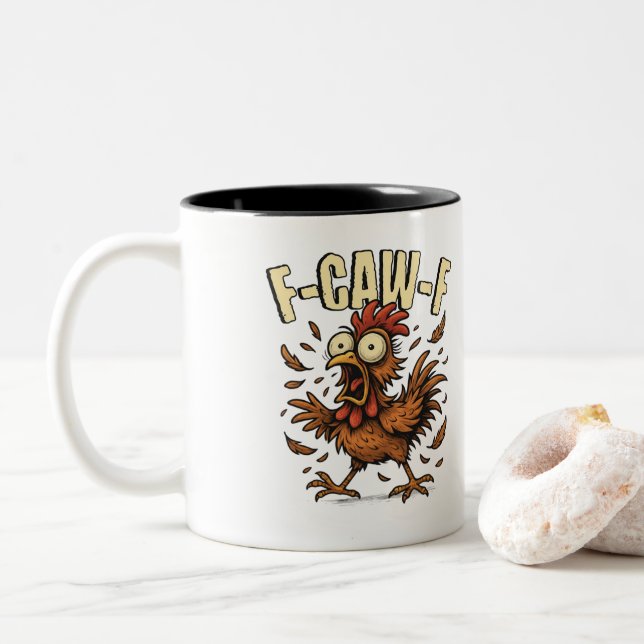 F-CAW-F Two-Tone COFFEE MUG (With Donut)