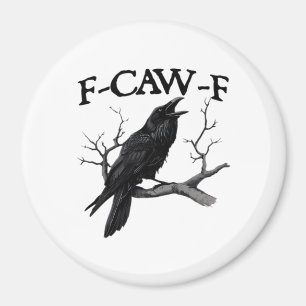 F Caw F Vintage Graphic Classic Magnet