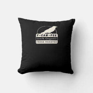 F-Caw-Fee Organic Style Classic Throw Pillow