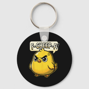 F-cheep-f Angry Chicken Comic Pop Art Keychain