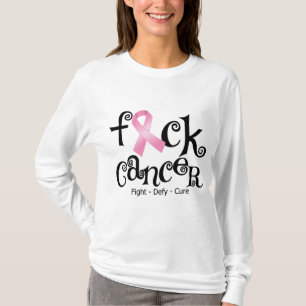 F*CK Breast Cancer (Pink Ribbon) T-Shirt