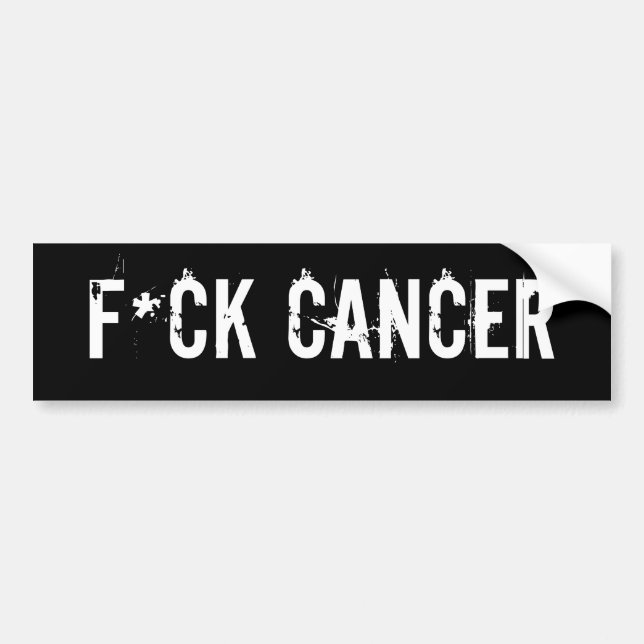 F*ck cancer bumper sticker (Front)